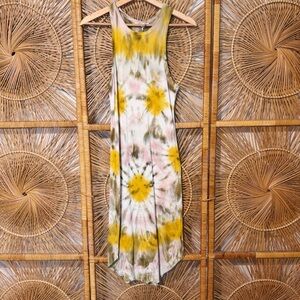 Young Fabulous & Broke Robbie Rib Knit Tie Dye Tank Dress, Size S